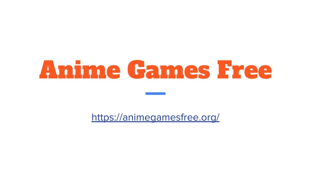 anime games free