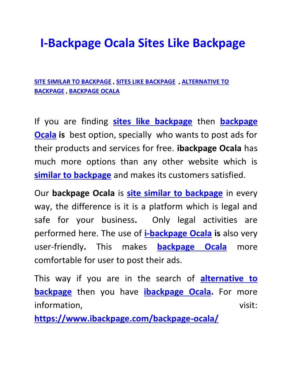 i backpage ocala sites like backpage