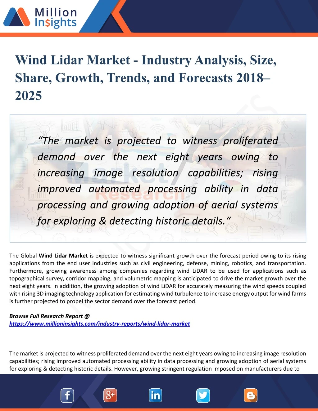 wind lidar market industry analysis size share