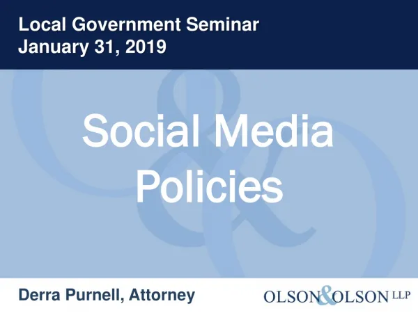 Social Media Policies