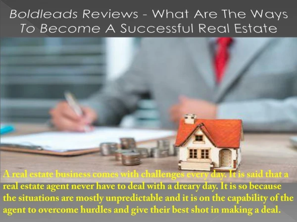What Are The Ways To Become A Successful Real Estate Agent? | Boldleads Reviews