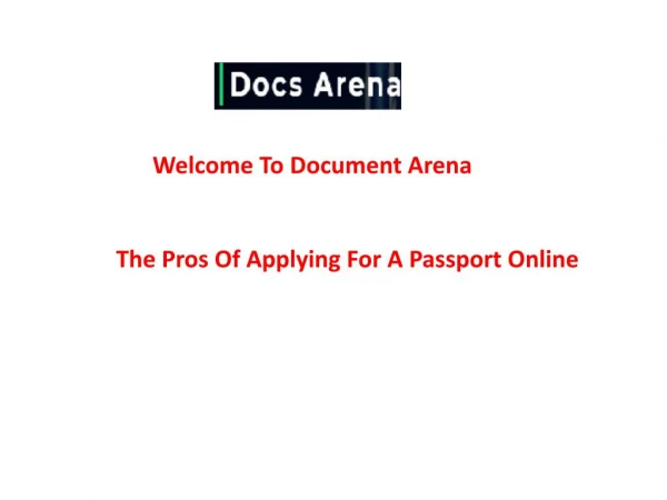 The Pros Of Applying For A Passport Online