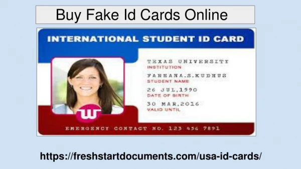Buy Fake Id Cards Online! Contact | FreshStart Documents