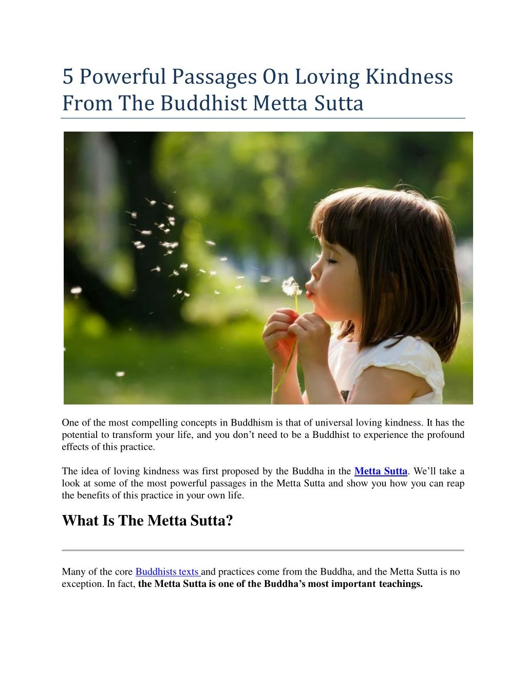 5 powerful passages on loving kindness from the buddhist metta sutta