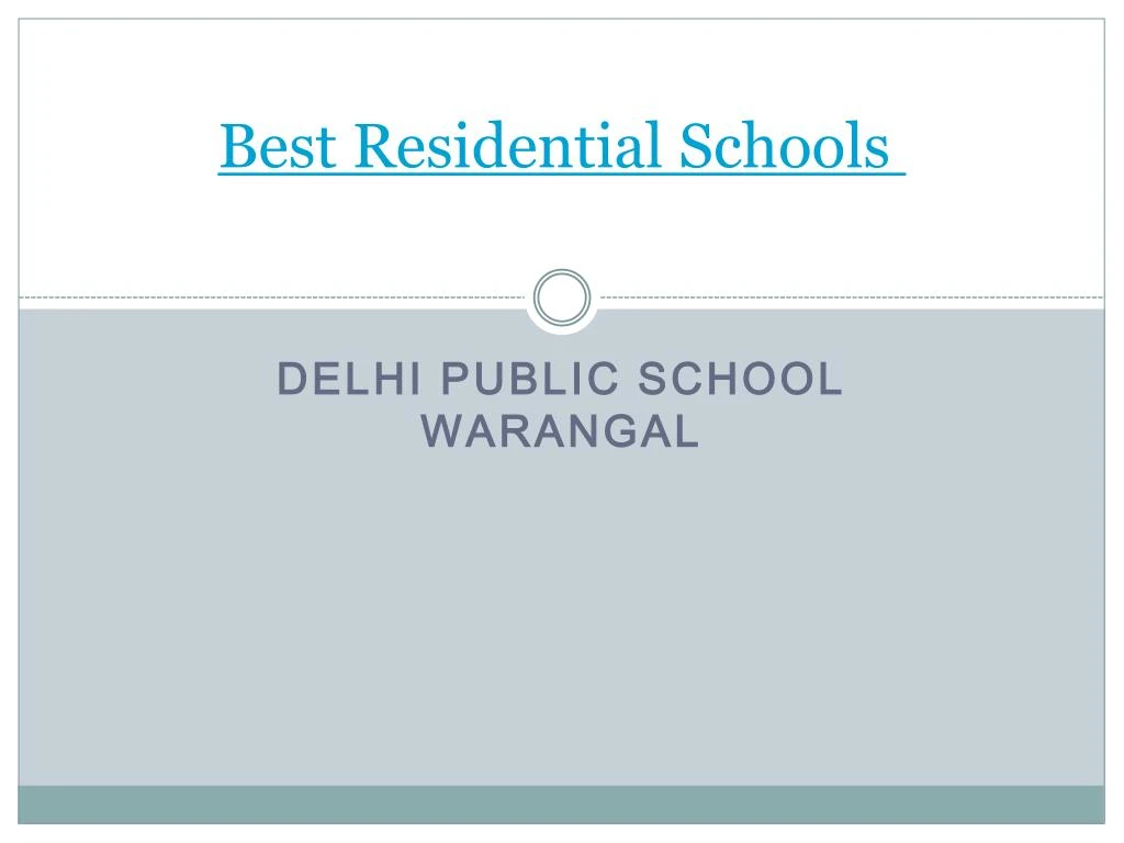 best residential schools