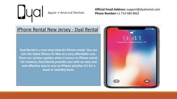 iPhone Rental New Jersey - Dyal Rental