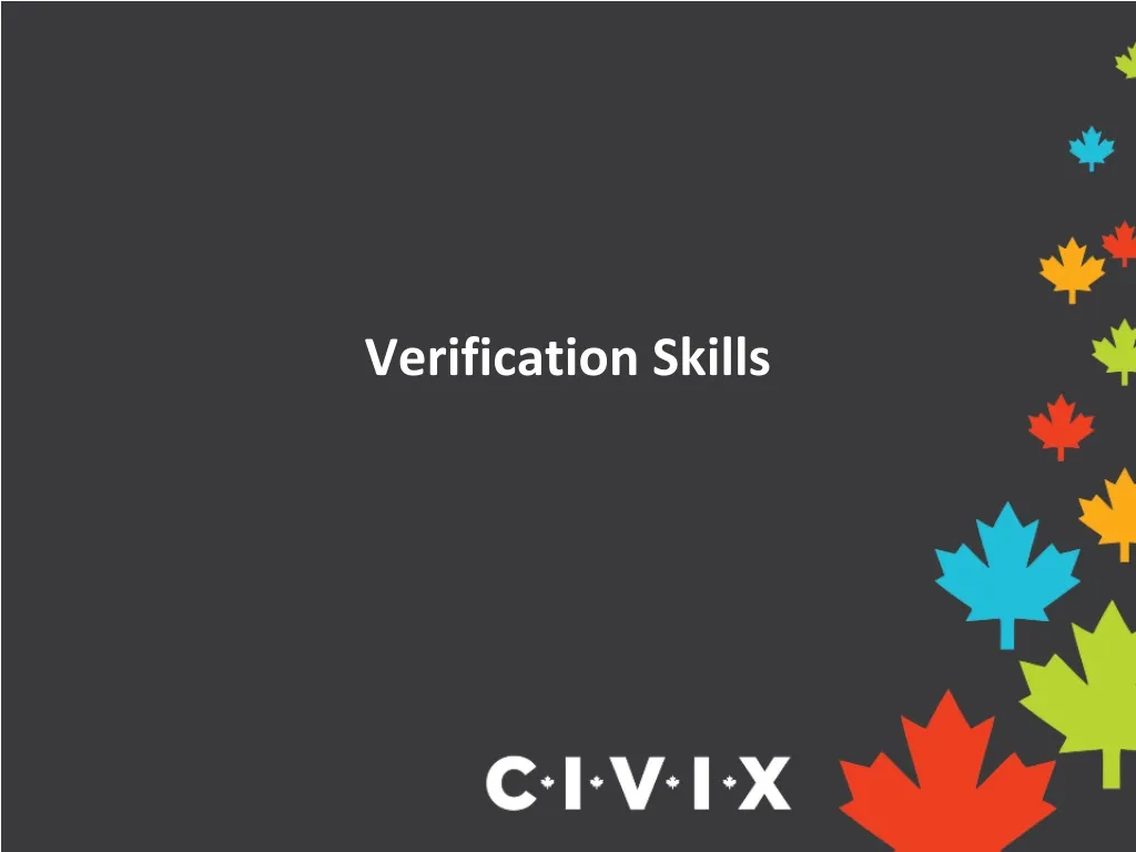 verification skills