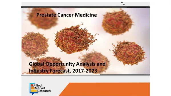 Prostate Cancer Medicine Market