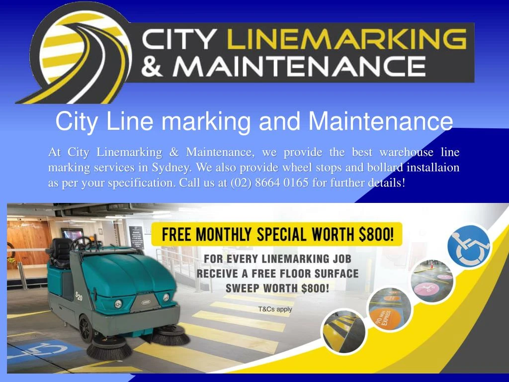 city line marking and maintenance