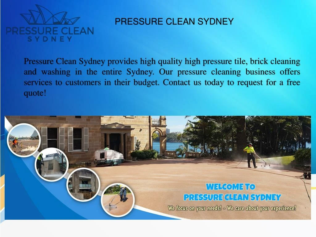 pressure clean sydney