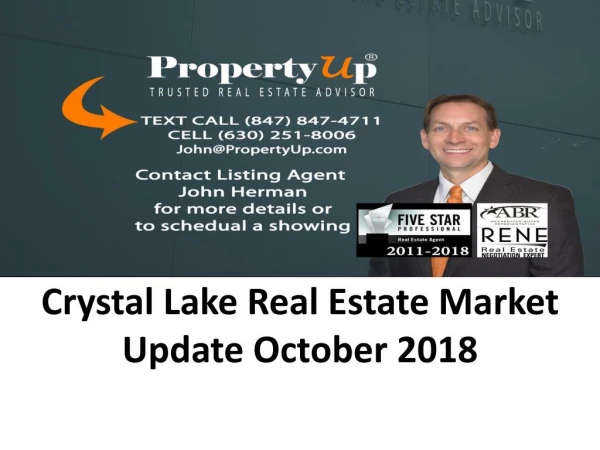 Crystal Lake Real Estate Market Update October 2018