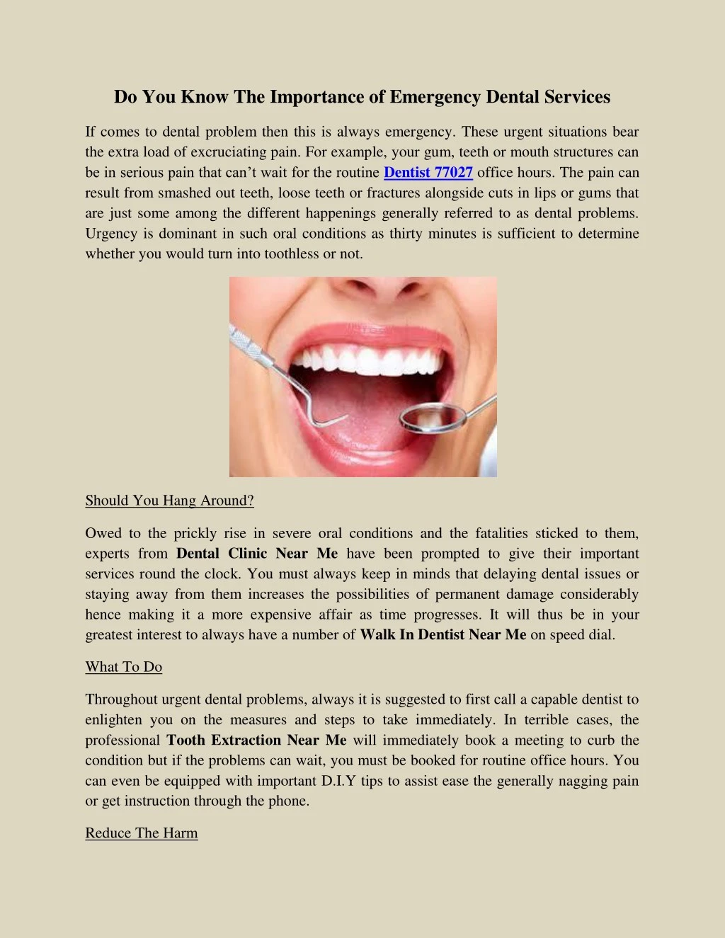 do you know the importance of emergency dental