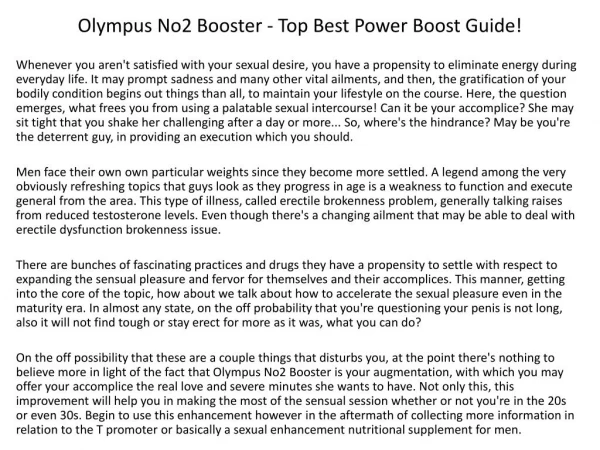 What Makes A Best Power Boost?