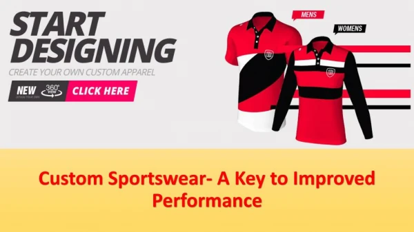 Custom Sportswear- A Key to Improved Performance