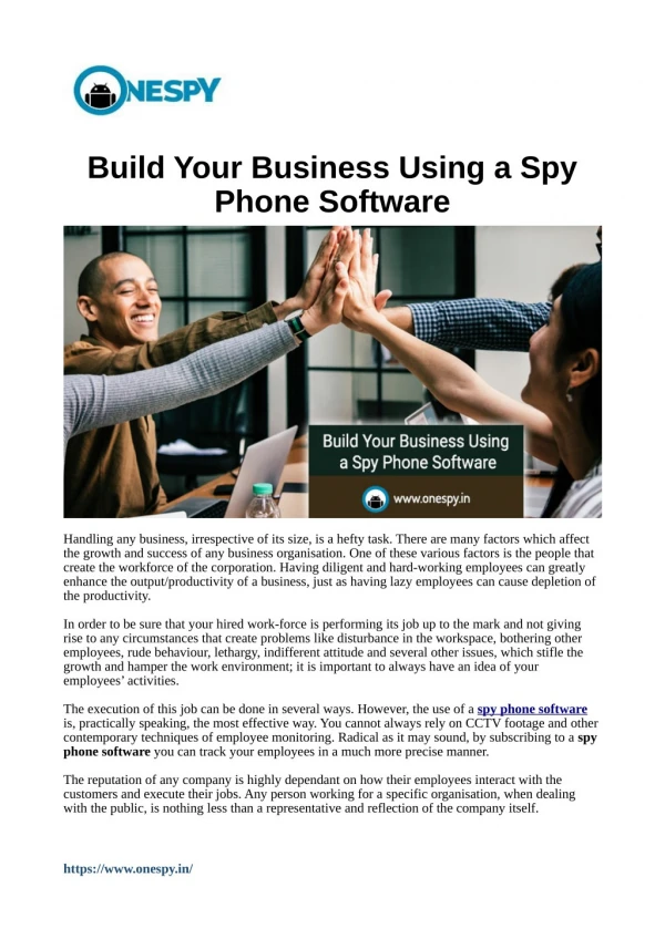 Build Your Business Using a Spy Phone Software