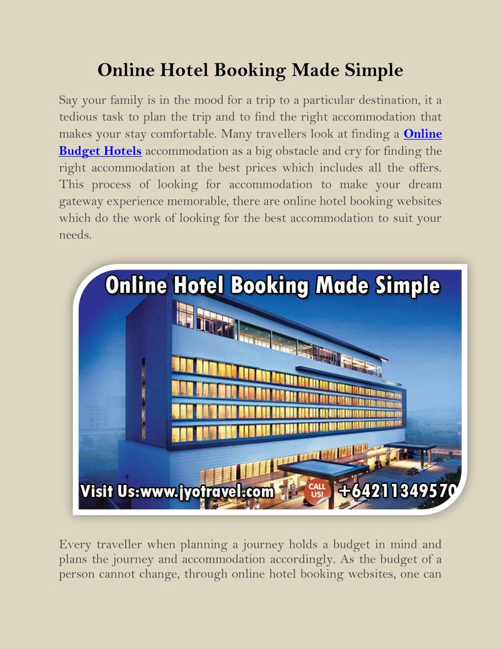 online hotel booking made simple