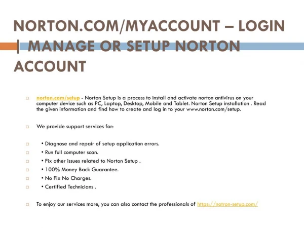 norton com myaccount login manage or setup norton account