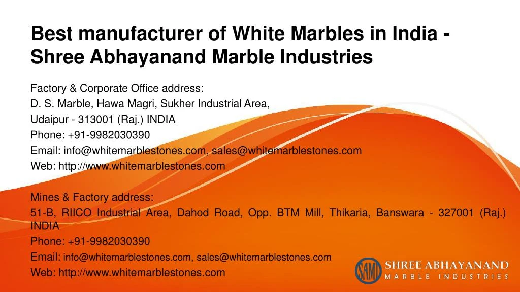 best manufacturer of white marbles in india shree abhayanand marble industries
