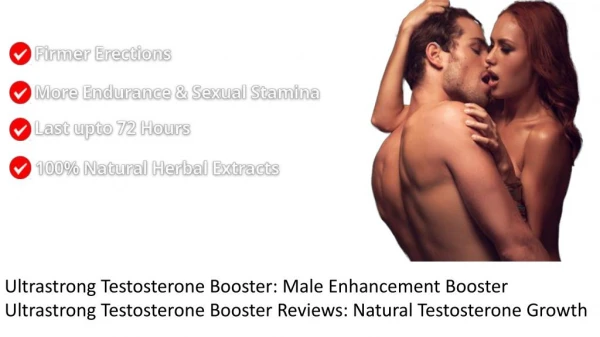 Ultrastrong Testosterone Booster: Sexual More Power