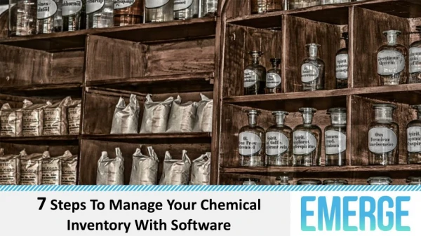 7 Steps To Manage Your Chemical Inventory With Software
