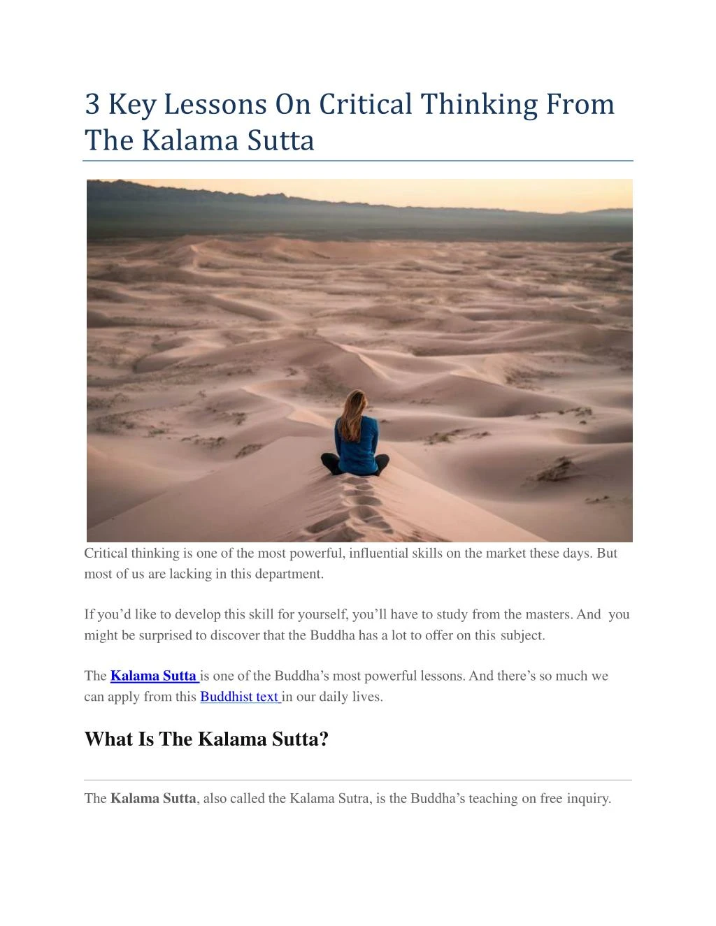 3 key lessons on critical thinking from the kalama sutta