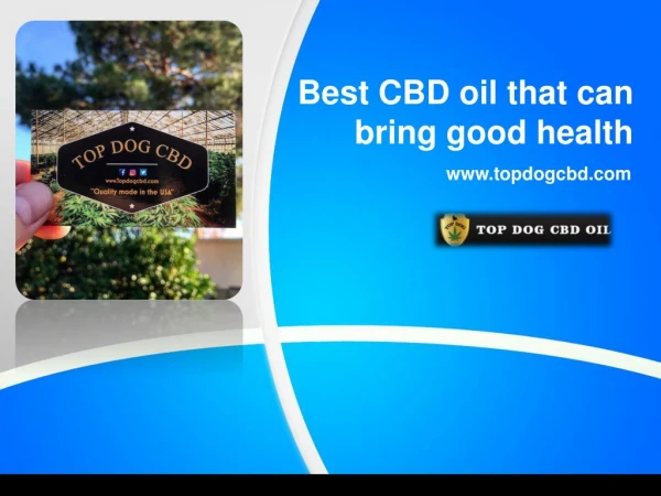 Best cbd oil that can bring good health