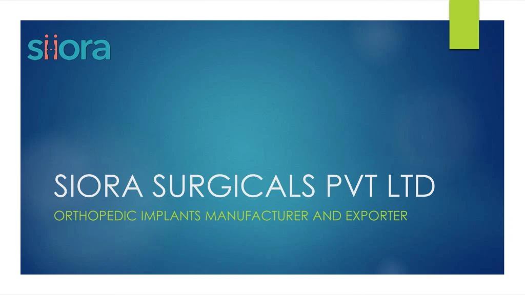 siora surgicals pvt ltd