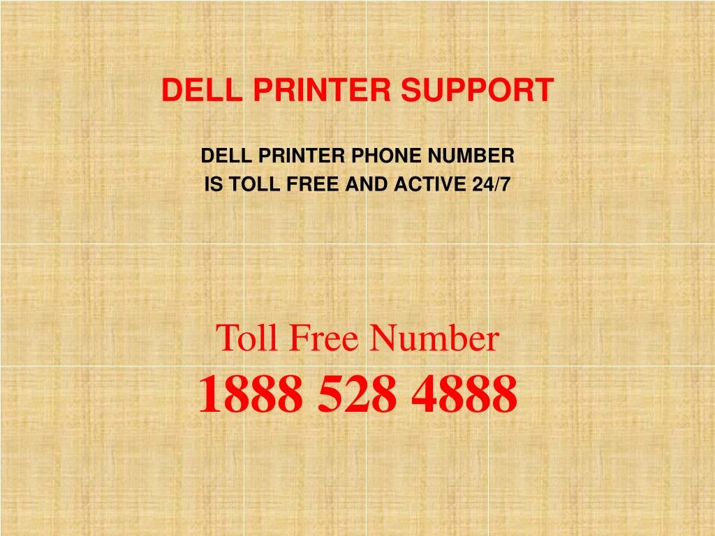 dell printer support