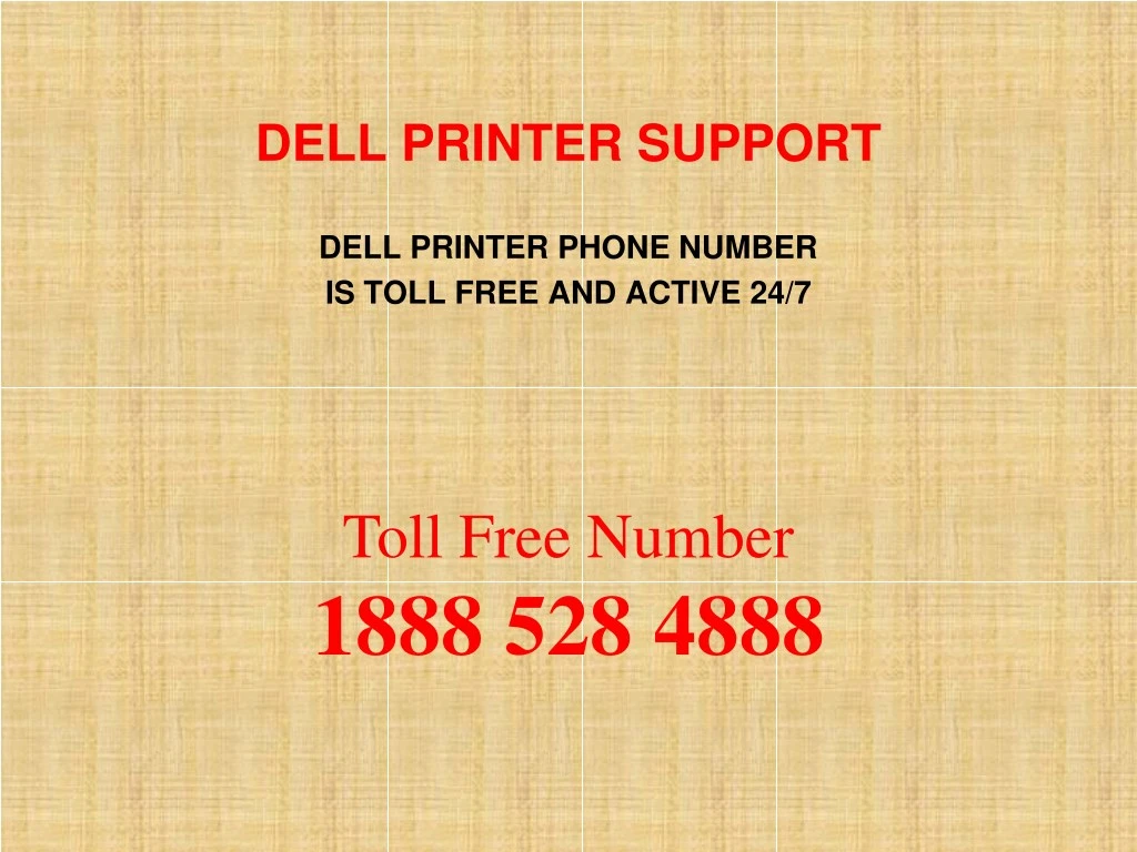 dell printer support