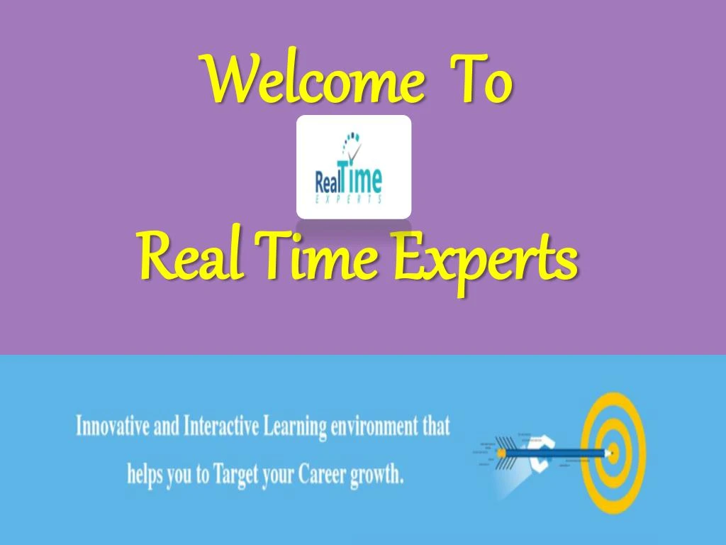 welcome to real time experts