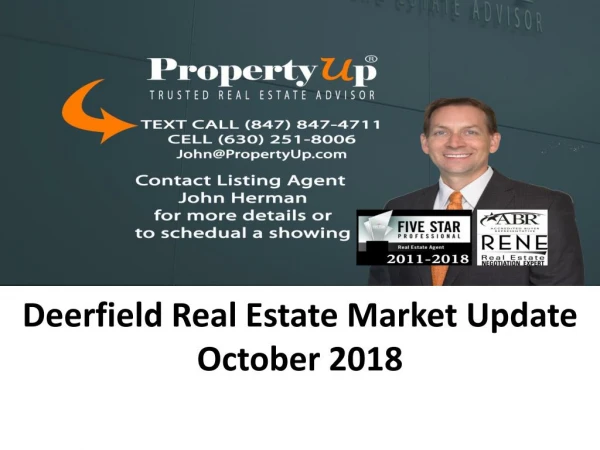 Deerfield Real Estate Market Update October 2018