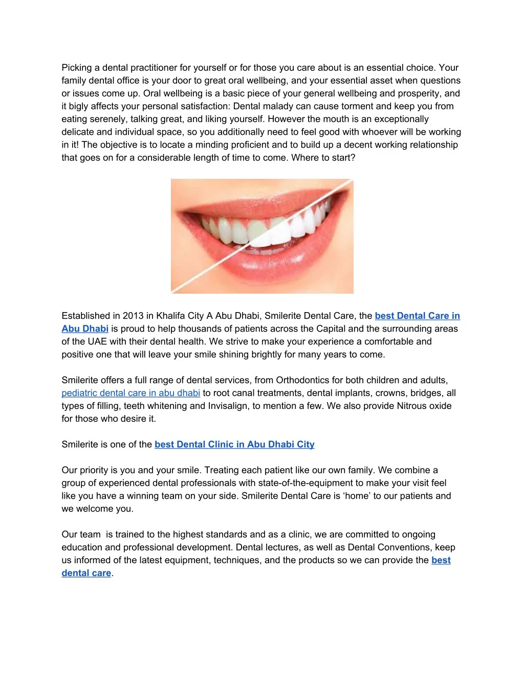 picking a dental practitioner for yourself