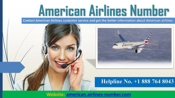 American Airlines | Dial @ 1 888 764 8043 American Airlines Number