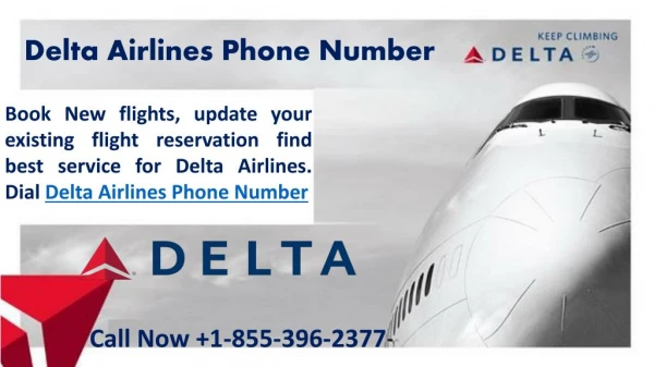 Delta Airlines Customer Service 1 855 396 2377