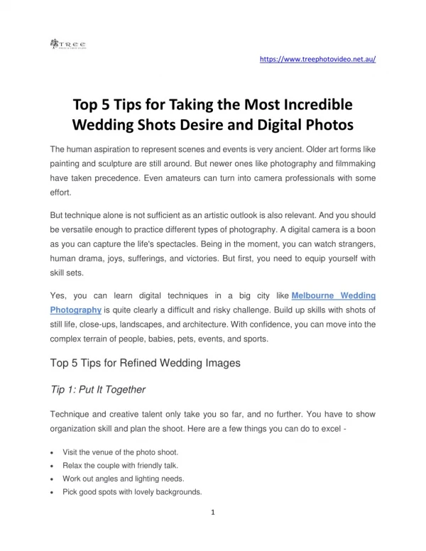 Top 5 Tips for Taking the Most Incredible Wedding Shots Desire and Digital Photos