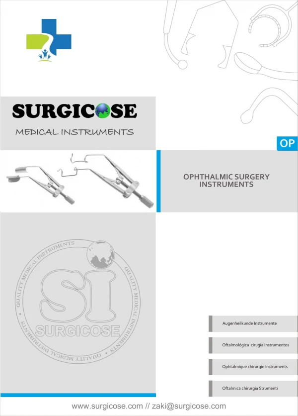 OPHTHALMIC SURGERY INSTRUMENTS [SURGICOSE]
