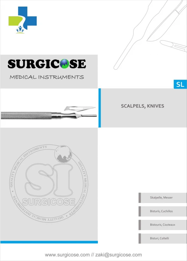SCALPELS, KNIVES [SURGICOSE]