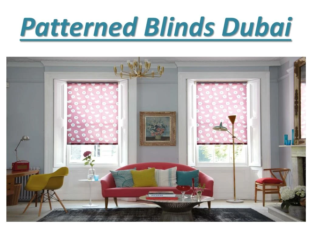 patterned blinds dubai