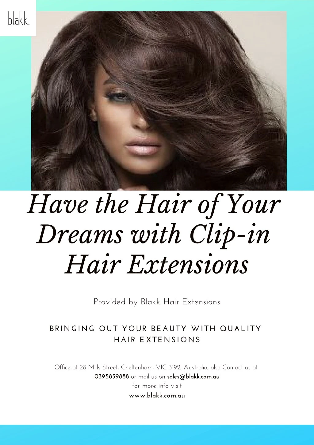 have the hair of your dreams with clip in hair