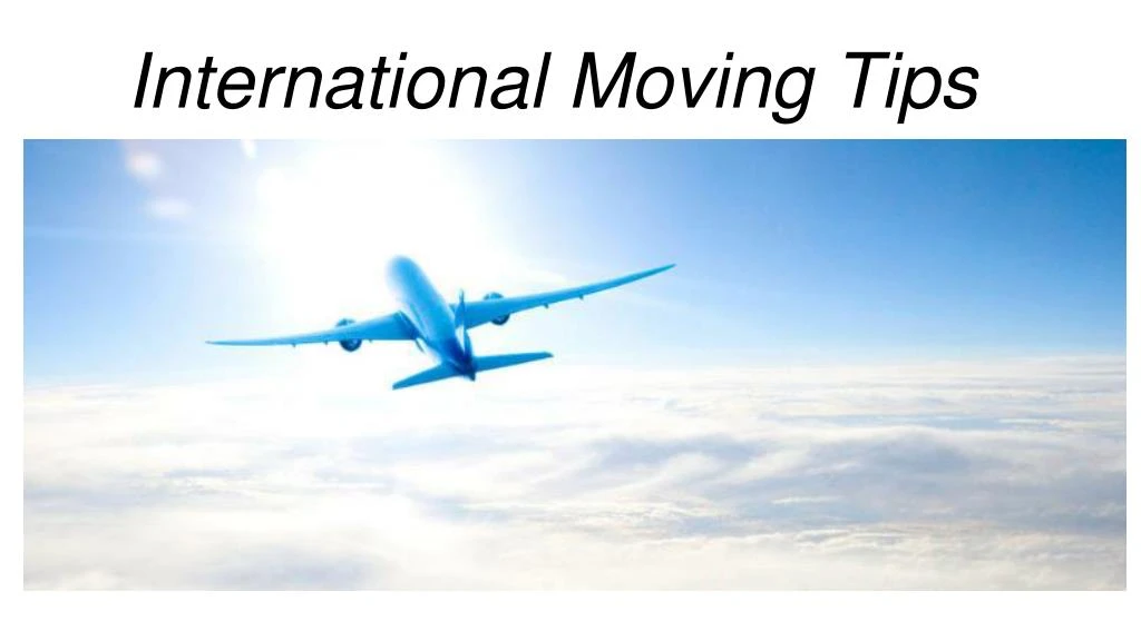 international moving tips