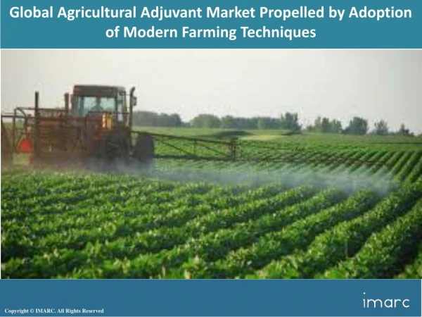 Global Agricultural Adjuvant Market Analysis By Top Key Players Akzo Nobel N.V., Croda International PLC, The DOW Chemic