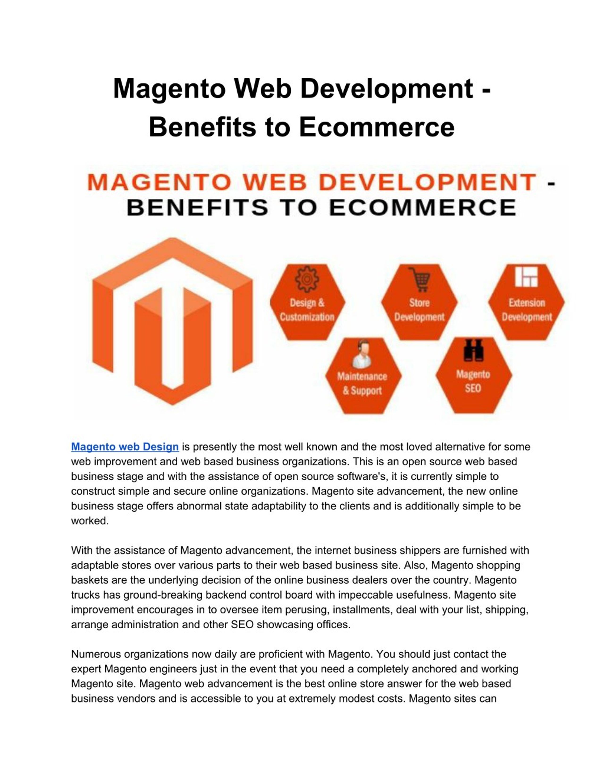 PPT - Magento Web Development - Benefits to Ecommerce PowerPoint ...