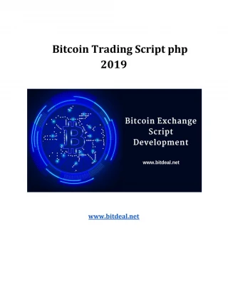 Bitcoin trading script php 2019 - slide 1