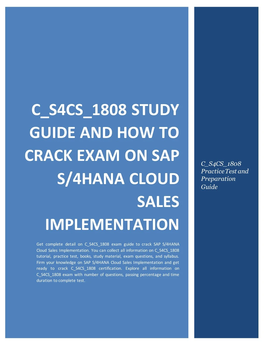 c s4cs 1808 study guide and how to crack exam
