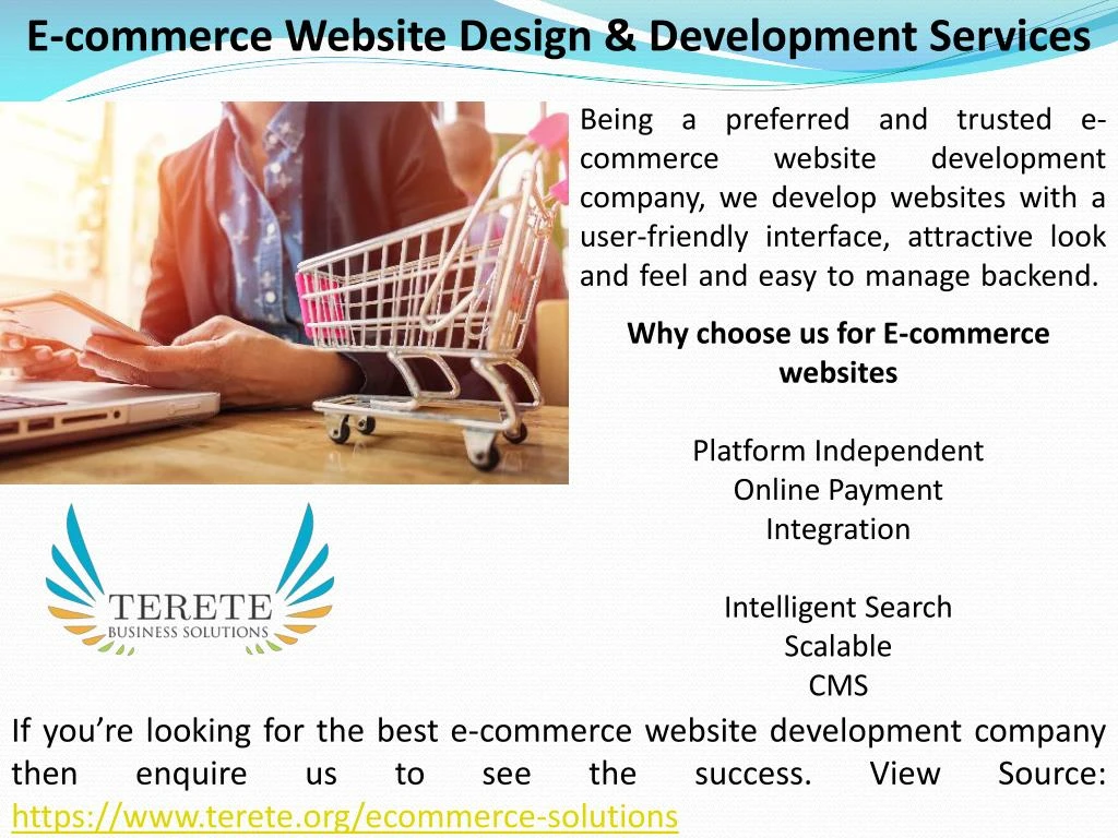 e commerce website design development services