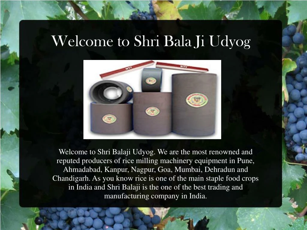 welcome to shri bala ji udyog