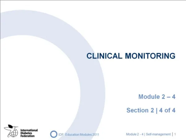 CLINICAL MONITORING