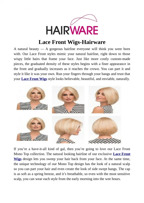 Lace Front Wigs-Hairware