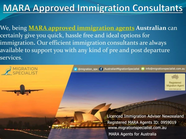 Govt Approved Immigration Agents for Australia for Hassle free Migration