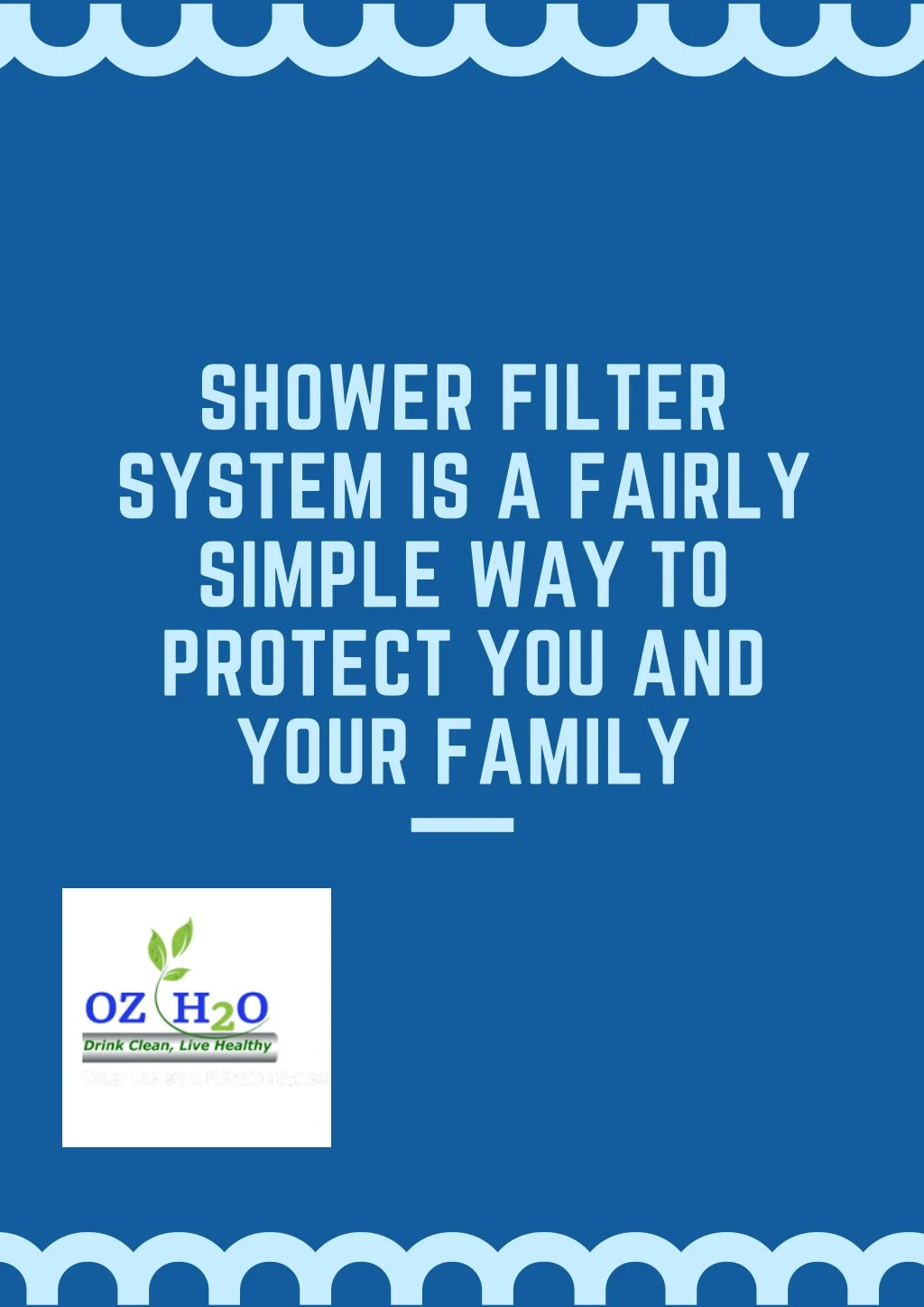 shower filter system is a fairly simple